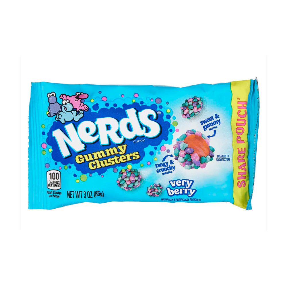Caramelos Gummy Clusters Very Berry Nerds 85 g