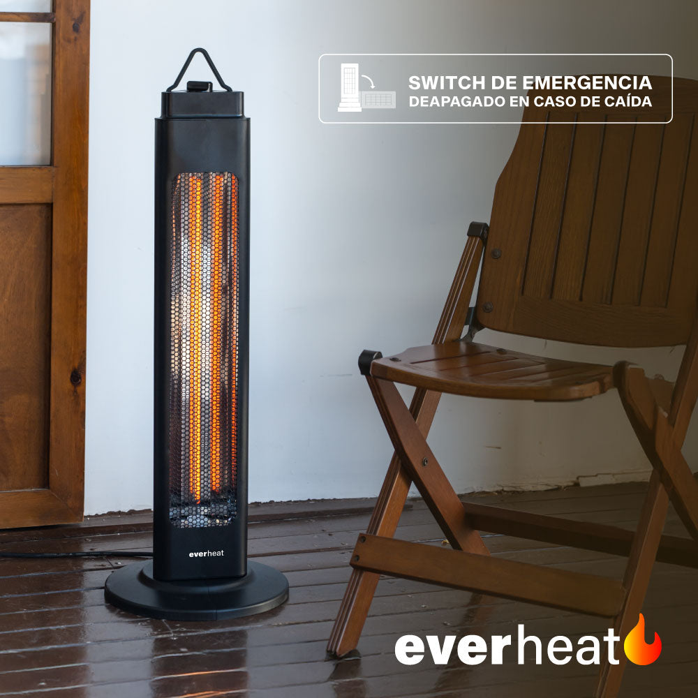 Calefactor Torre de Patio Oscilante 1200W Everheat 1 un