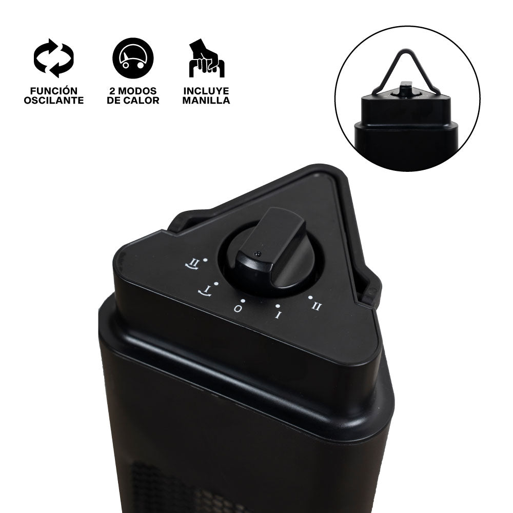 Calefactor Torre de Patio Oscilante 1200W Everheat 1 un