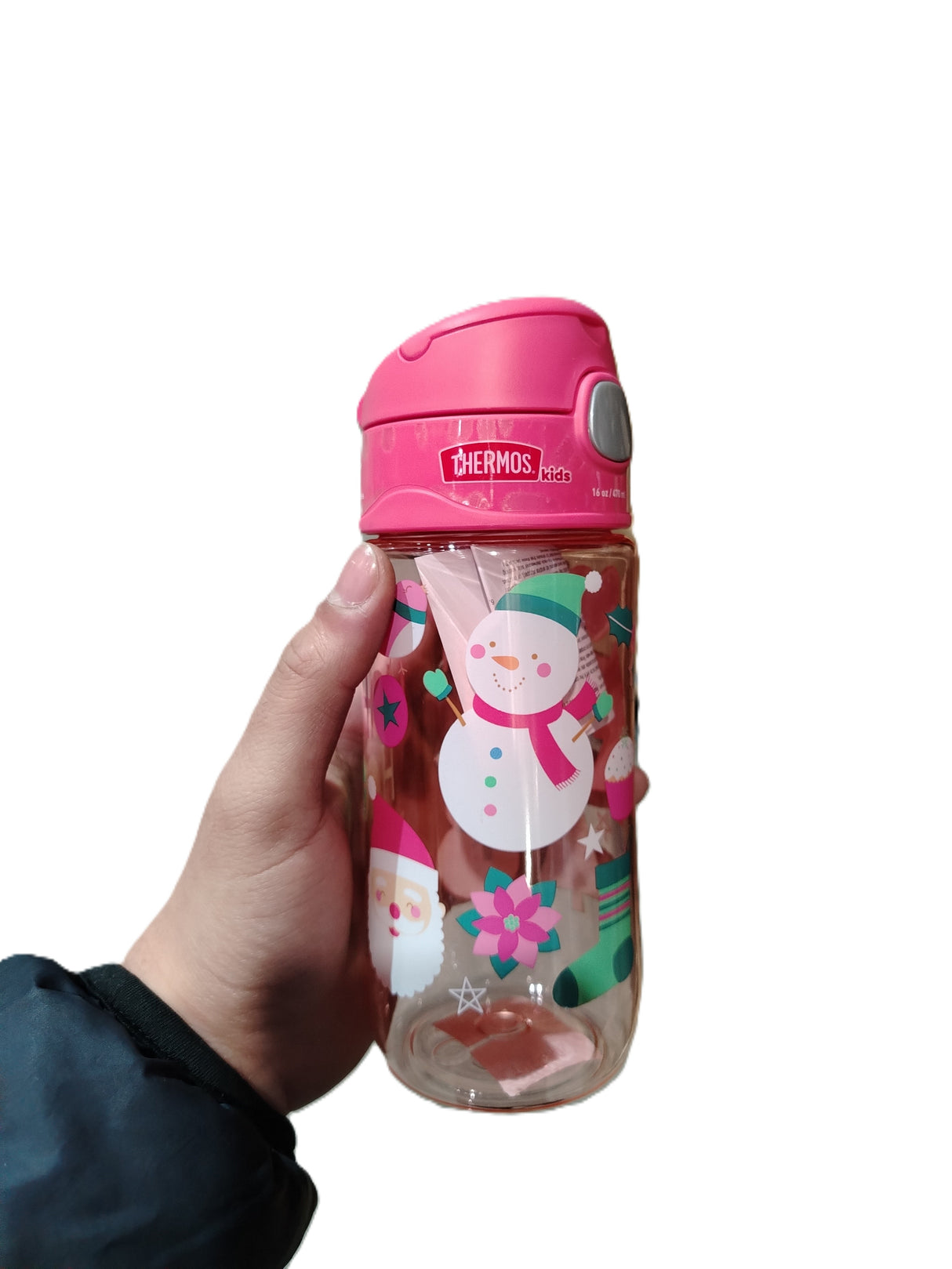 Botella Plástica Snowman Thermos 473 ml