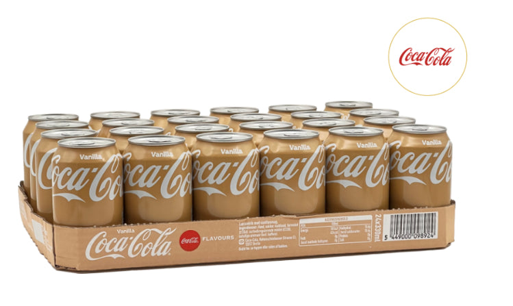 Bebidas Vanilla Lata Coca-Cola 24 x 330 ml