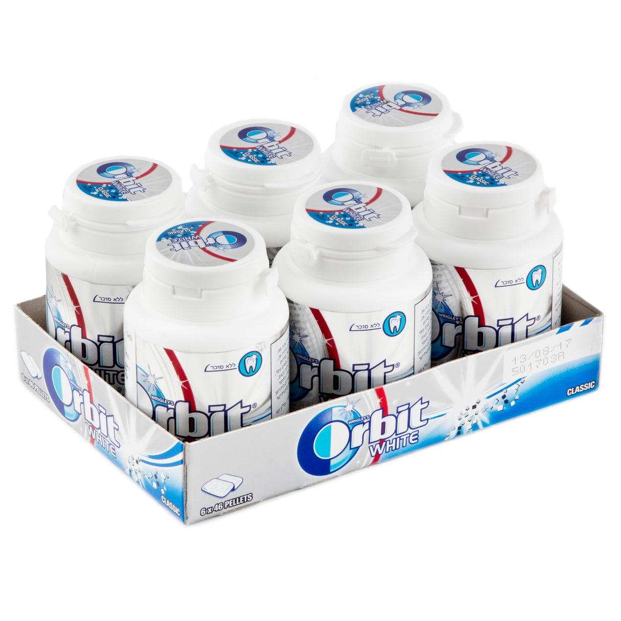 Chicles Professional White Bottle Orbit 6 x 64 g.