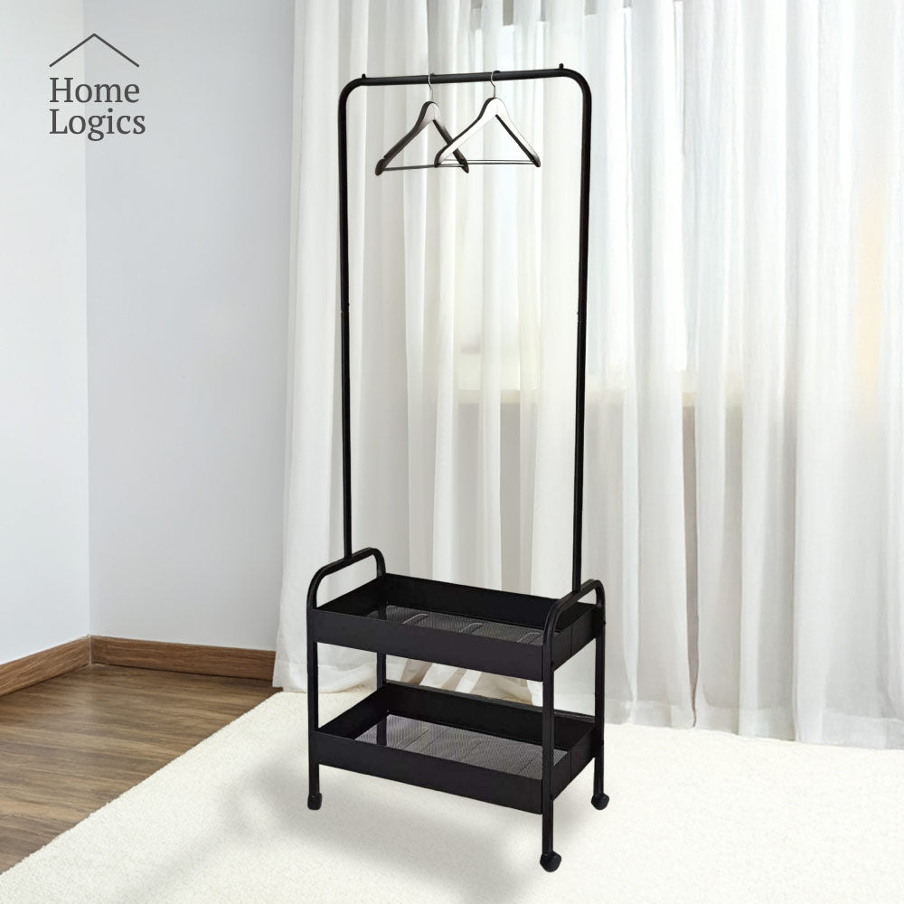 Rack Organizador Ropa 2 Niveles Black Home Logics 1 un
