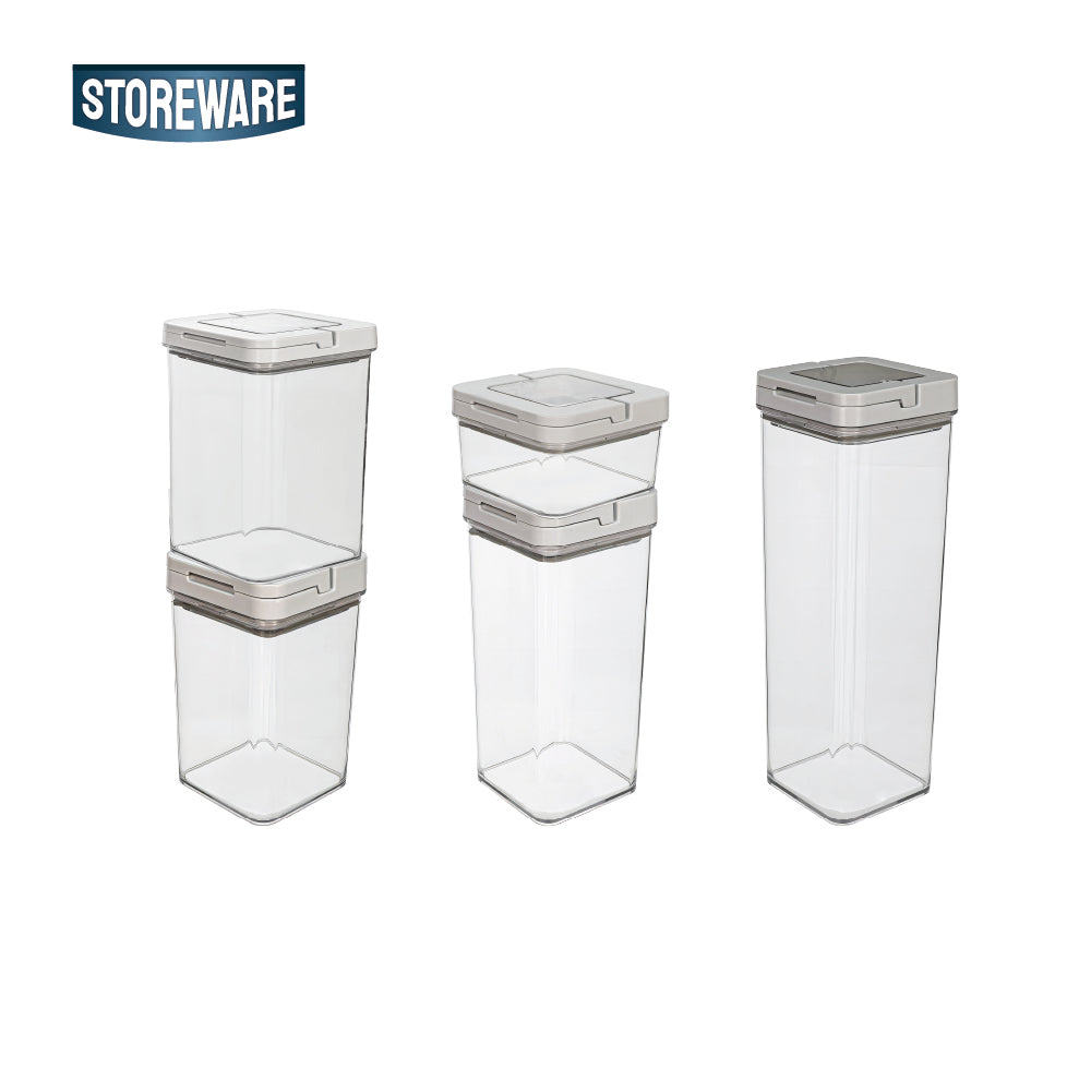 Set 5 Contenedores Herméticos Alimentos Storeware 5 un