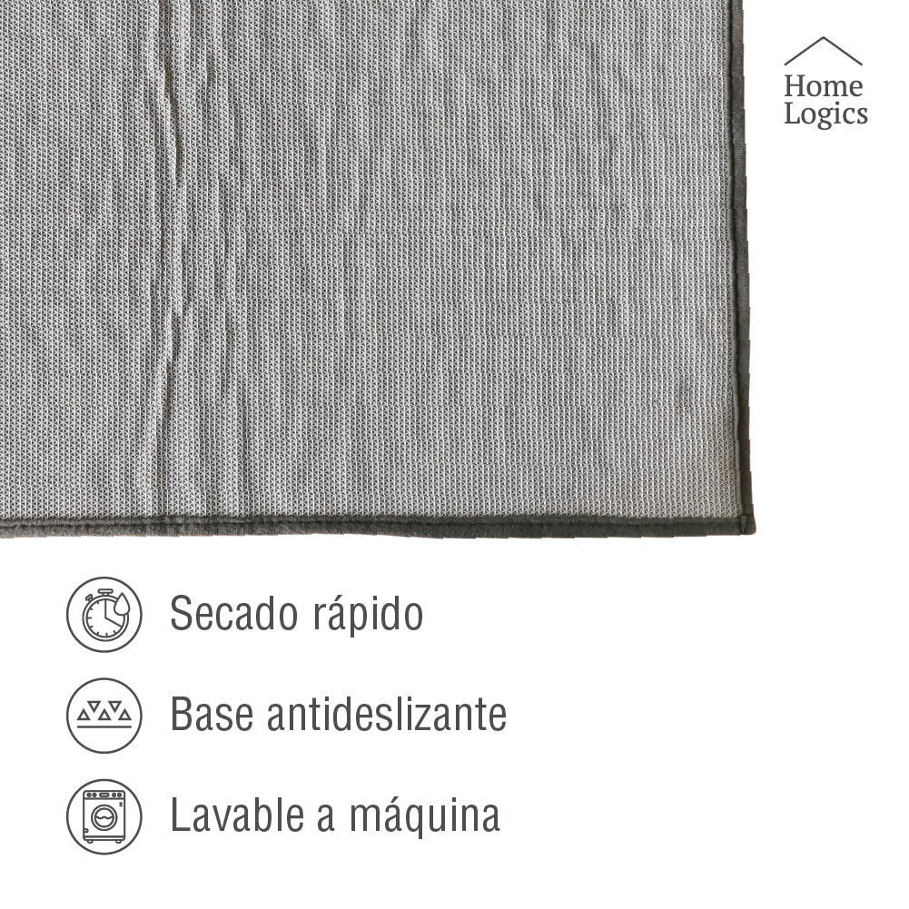 Mat de Baño Chenille Dark Gray 50 x 80 Home Logics 1 un