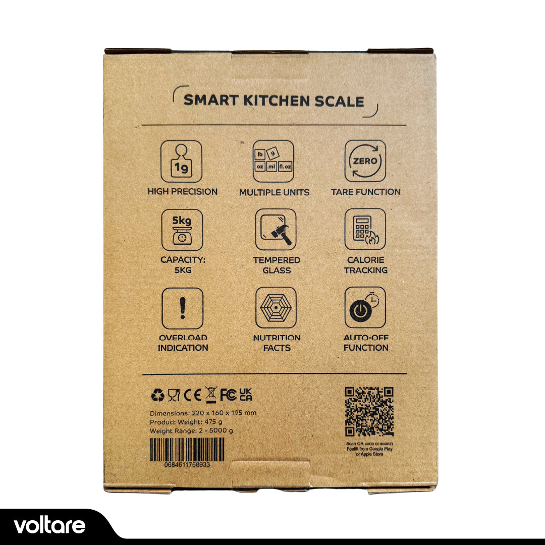 Báscula para Cocina Digital Inteligente Voltare 1 un