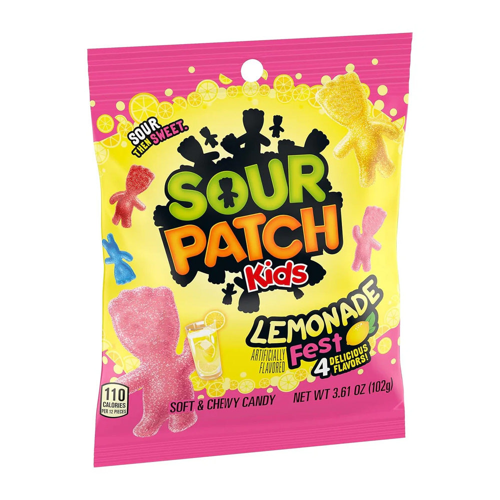 Gomitas Peg Lemonade Sour Patch Kids 12 x 102 g