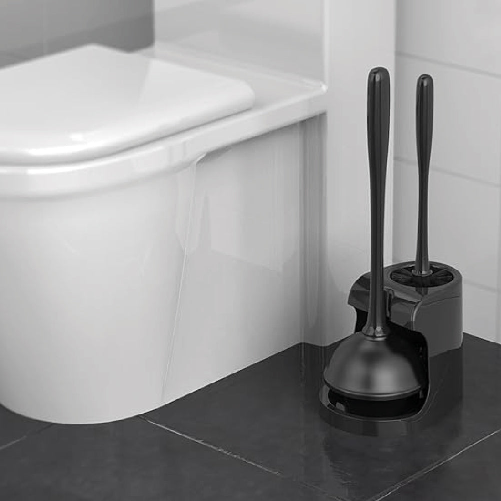 Set Sopapo con Cepillo Inodoro Black Clynder 1 un