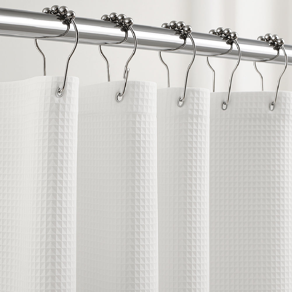 Cortina Baño Waffle 180 x 183 cm White Home Logics 1 un