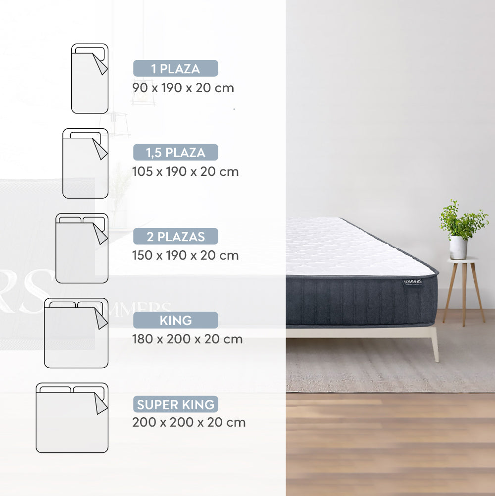 Colchón Essential Grosor 20 cms Sommers