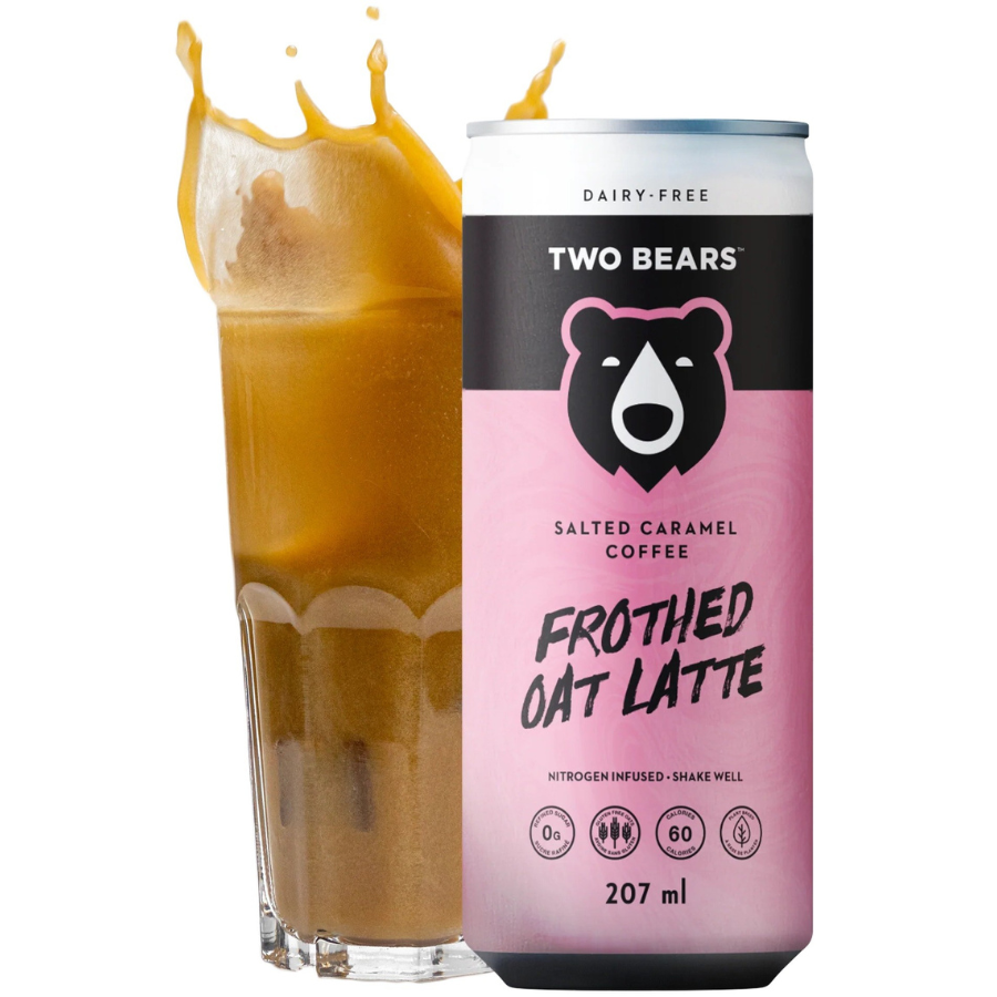 Café Salted Caramel Frothed Latte Two Bears 207 ml