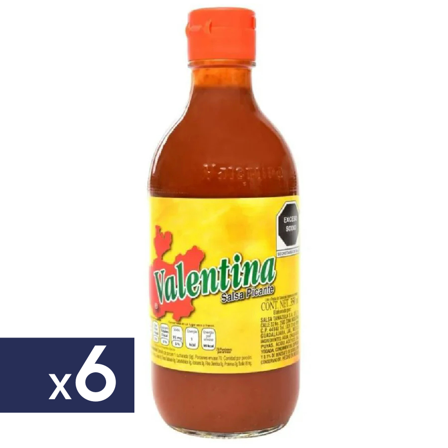 Salsa Picante Valentina 6 x 350 ml