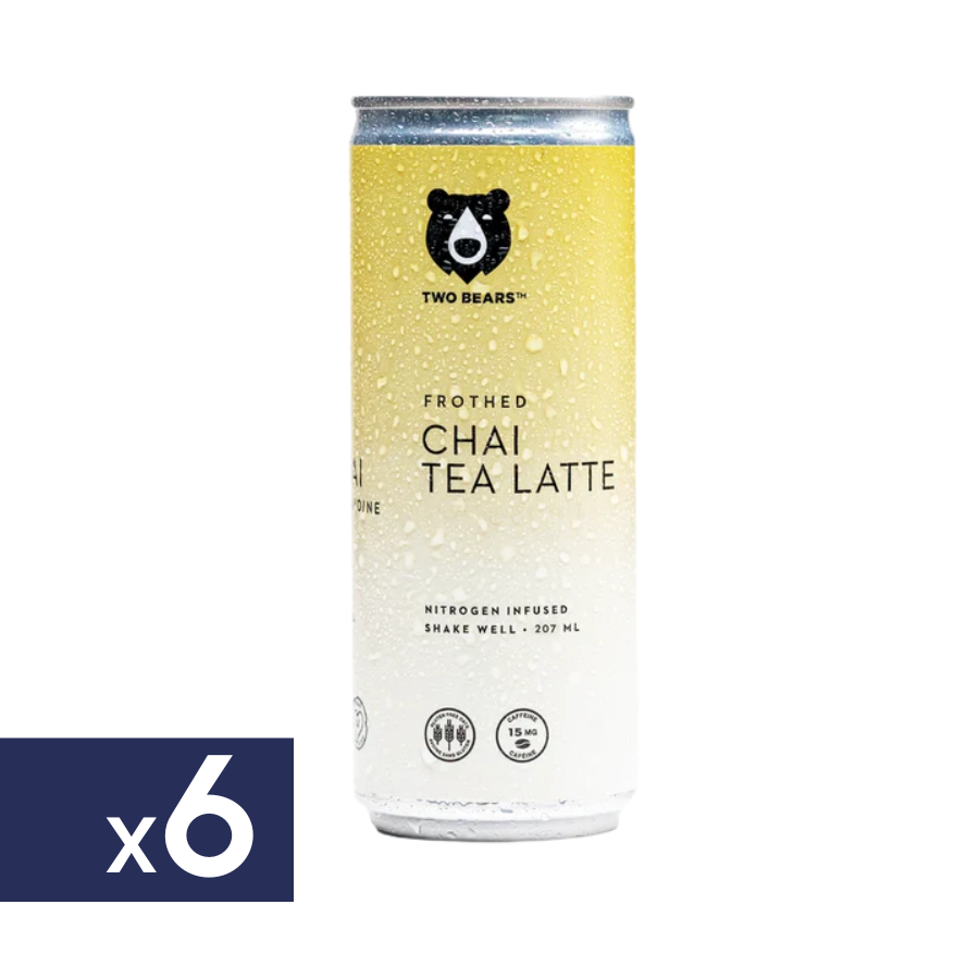 Té Frothed Chai Latte Two Bears 6 x 207 ml