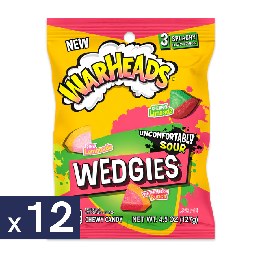 Masticables Wedgies Warheads 12 x 127 g