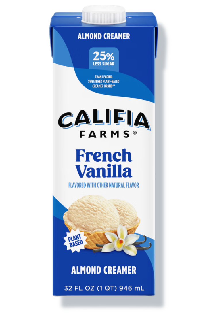 Crema para Café de Almendra Vainilla Francesa Califia Farms 946 ml