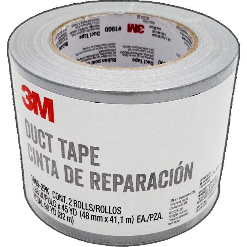 Set 2 Cintas Duct Tape 48mm x 41 m Gray 3M Scotch 1 un