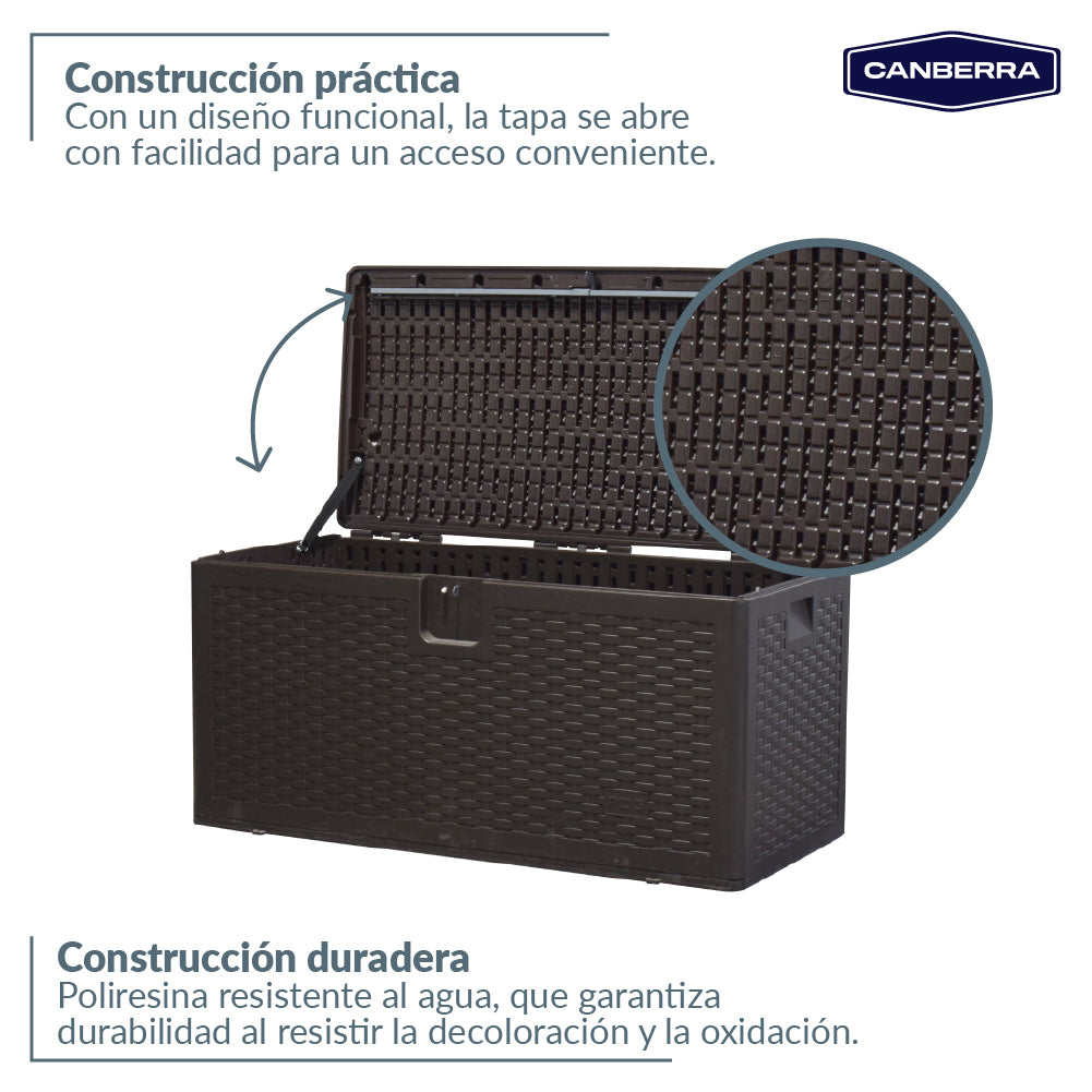 Baúl de Almacenamiento Exteriores 276 L Canberra 1 un