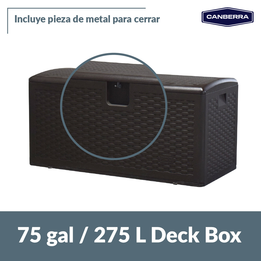Baúl de Almacenamiento Exteriores 276 L Canberra 1 un