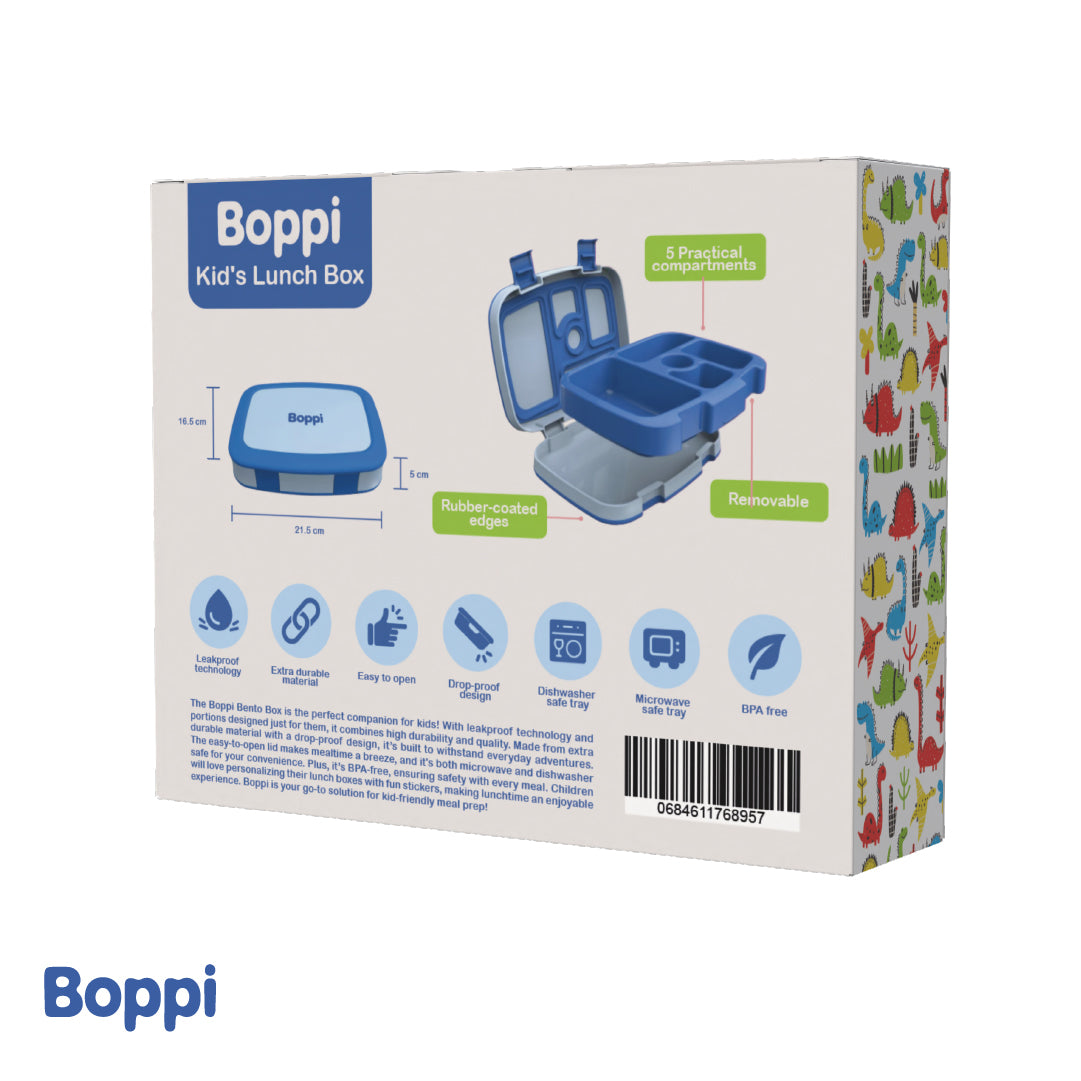 Lonchera Plástica Azul Boppi 1 un