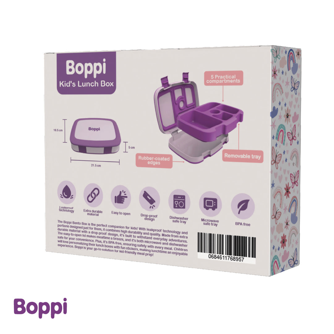 Lonchera Plástica Boppi Púrpura 1 un