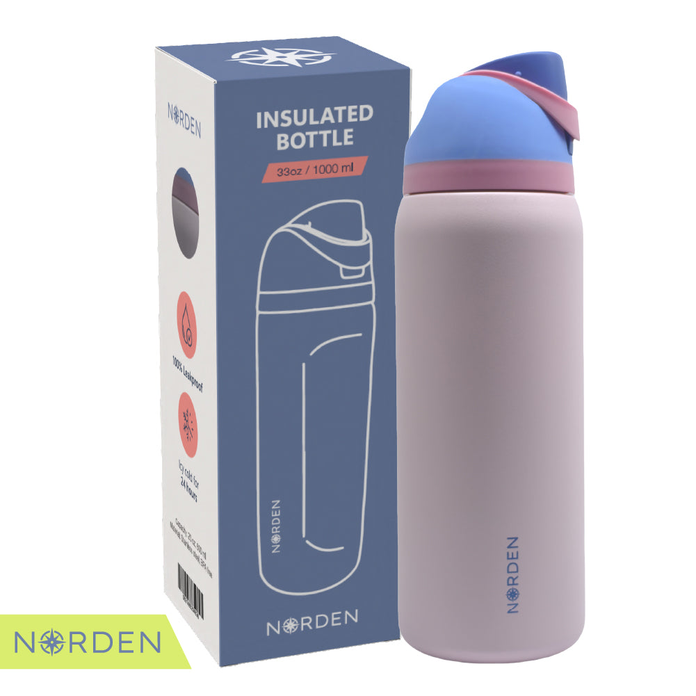 Botella Acero Inoxidable Pink 1000 ml Norden 1 un