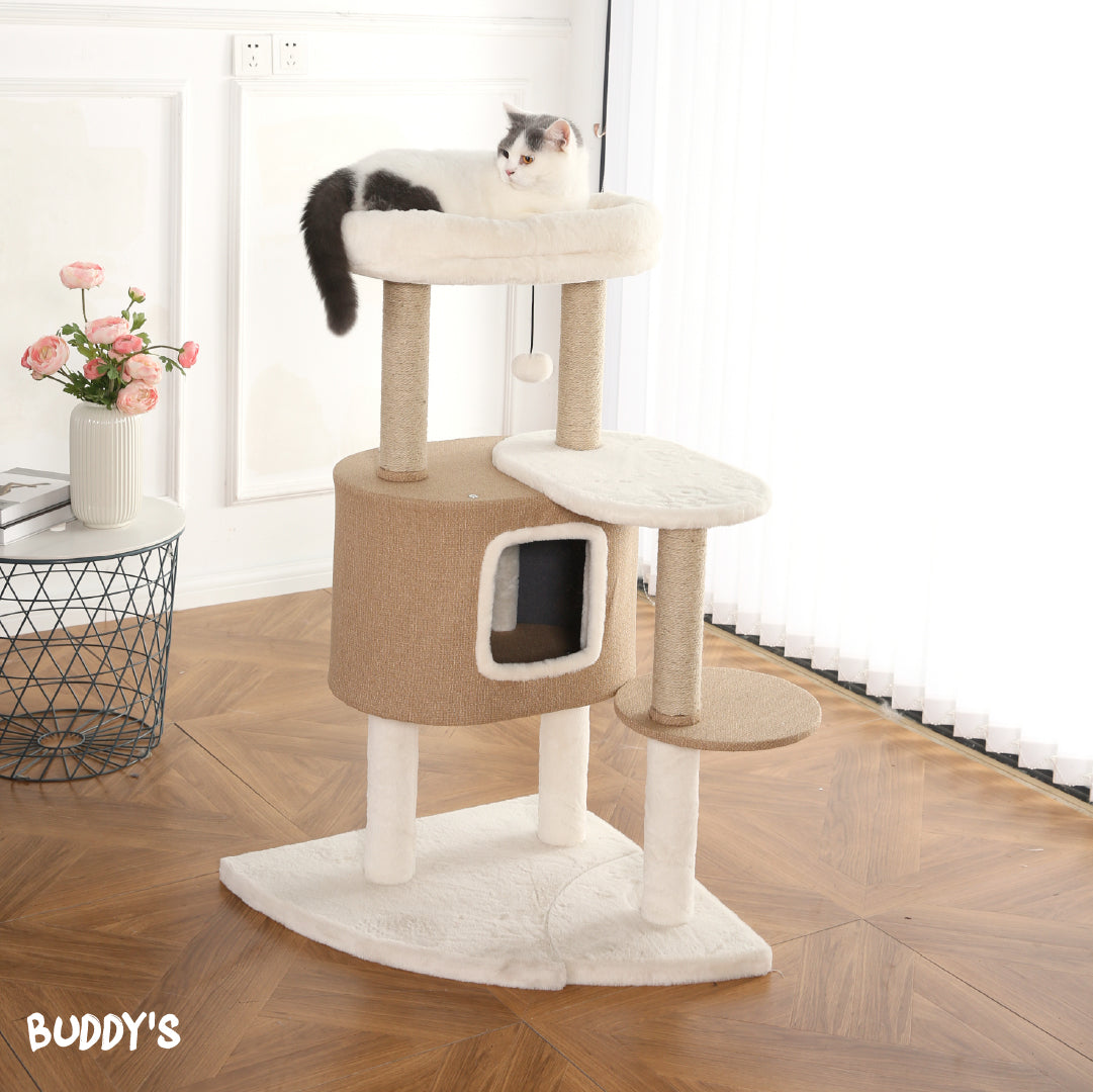 Rascador de Gato Beige Buddy's Pet Supplies