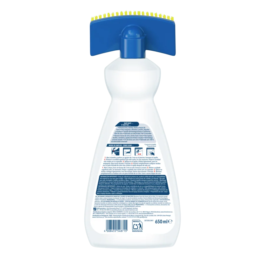 Limpiador para Manchas de Mascotas Dr. Beckmann 650 ml