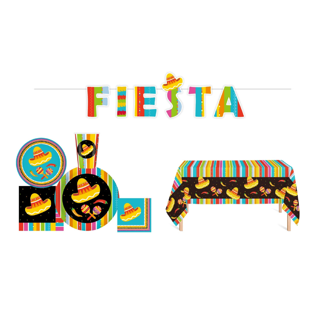 Set Decoración Fiesta Mexican Theme 30 Personas 1 un
