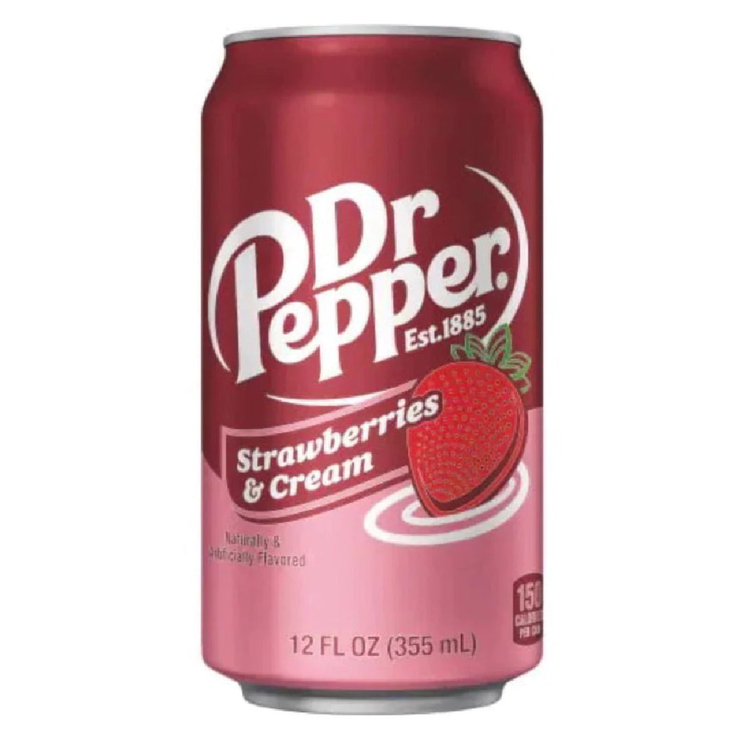 Bebida Frutilla Crema Lata Dr. Pepper 355 ml