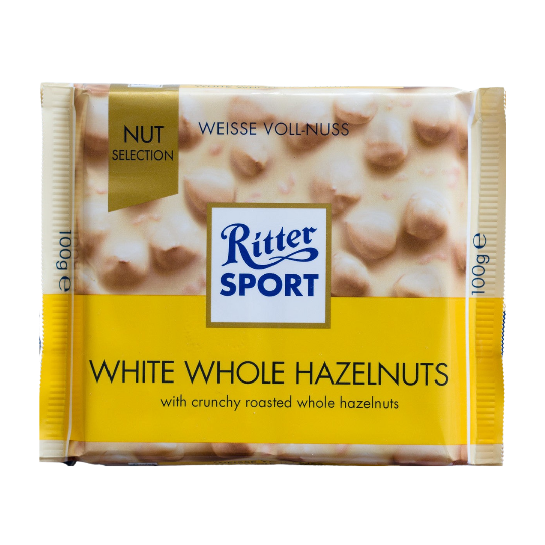 Chocolate Blanco con Avellanas Enteras Ritter Sport 100 g