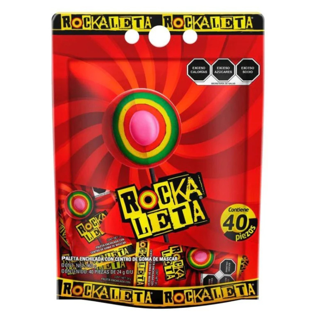 Chupetes Rockaleta 40 un x 24 g