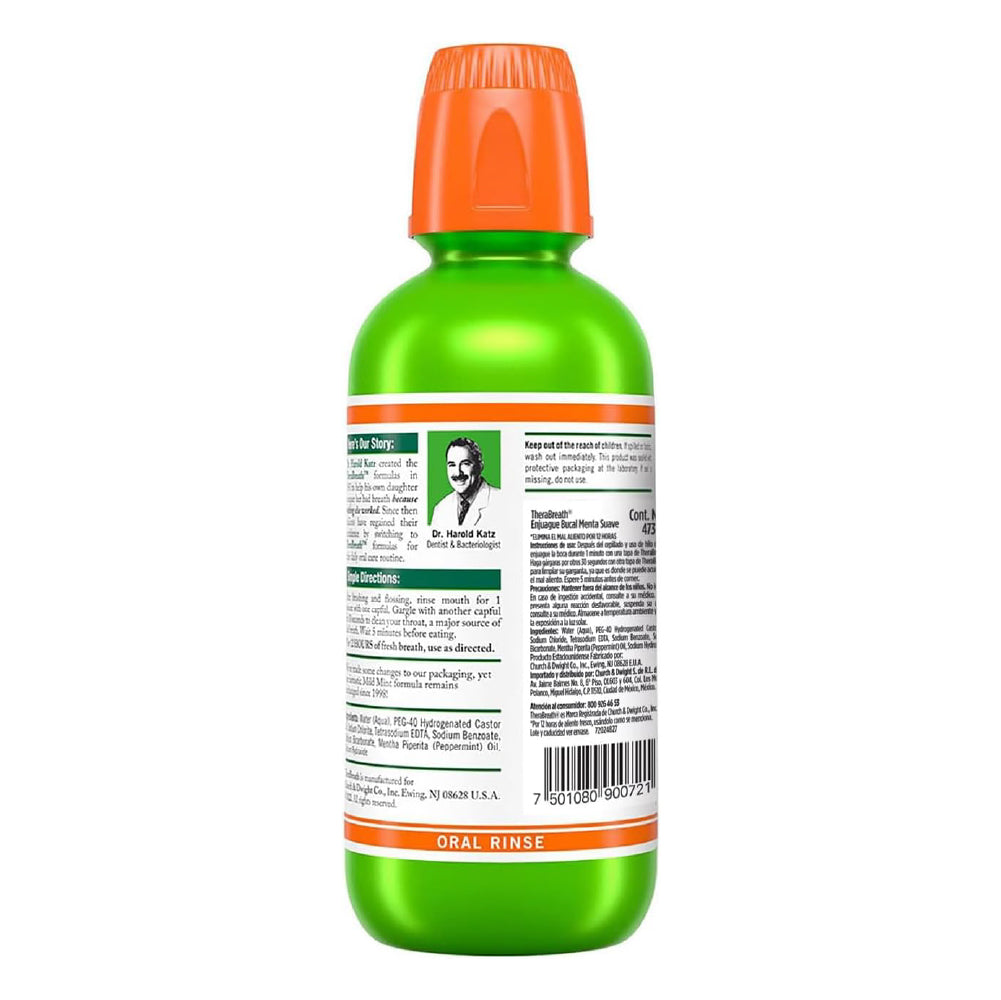 Enjuague Bucal Mild Mint Therabreath 473 ml