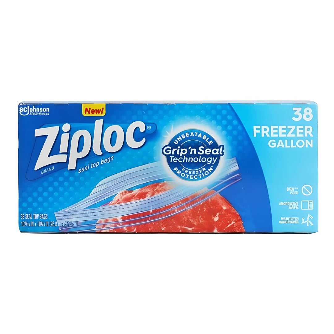 Bolsas Herméticas Gallon Freezer Ziploc 38 un