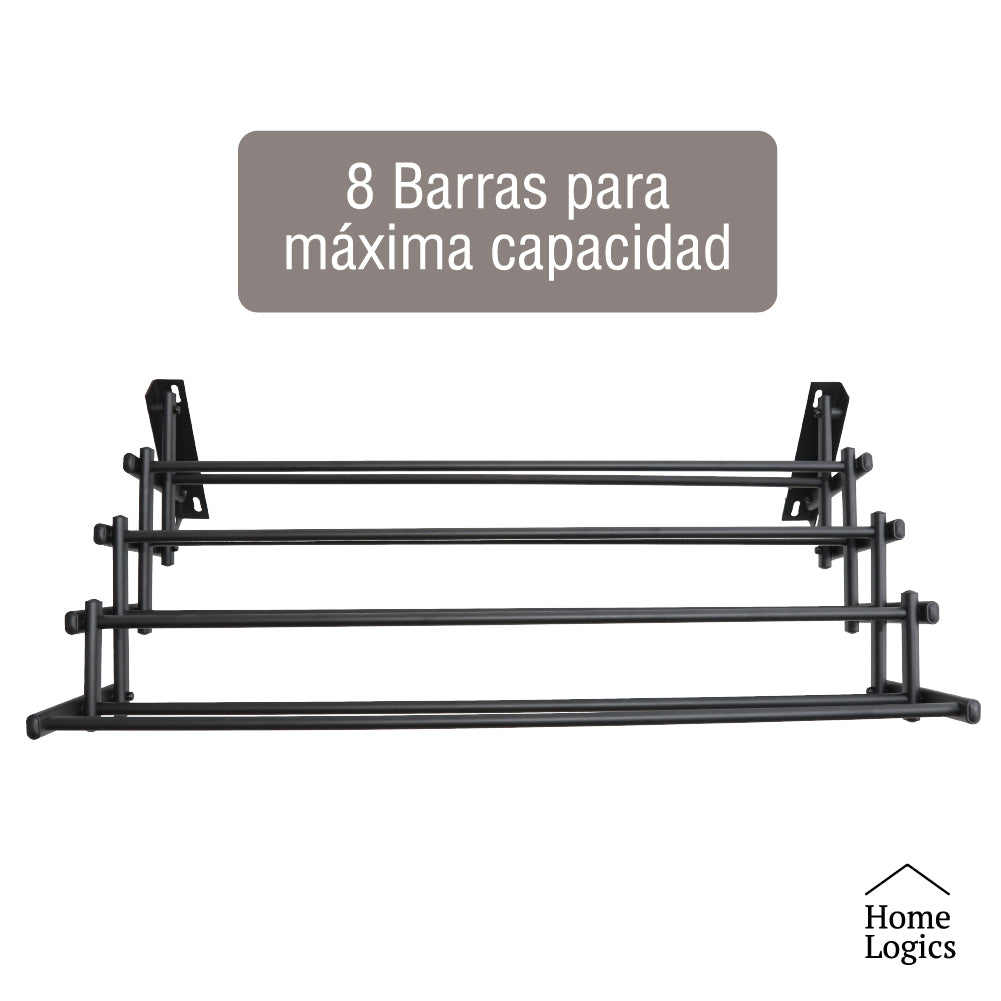 Secador Ropa Pared Extensible Retráctil Home Logics 1 un