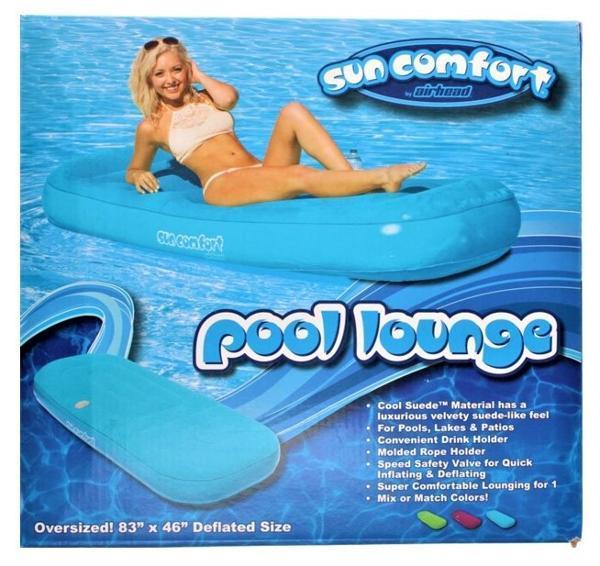 Sillón Inflable Piscina 211 X 117 Cm Azul Sun Comfort AIRHEAD 1 un