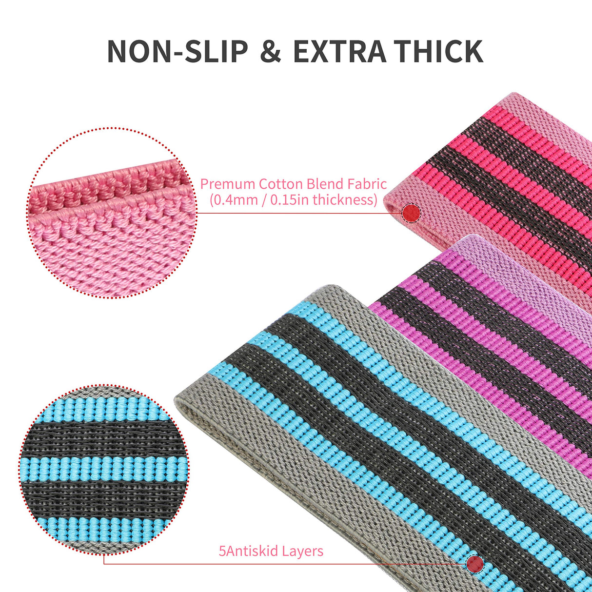 Set 3 Bandas Elásticas de Resistencia Proiron 1 un