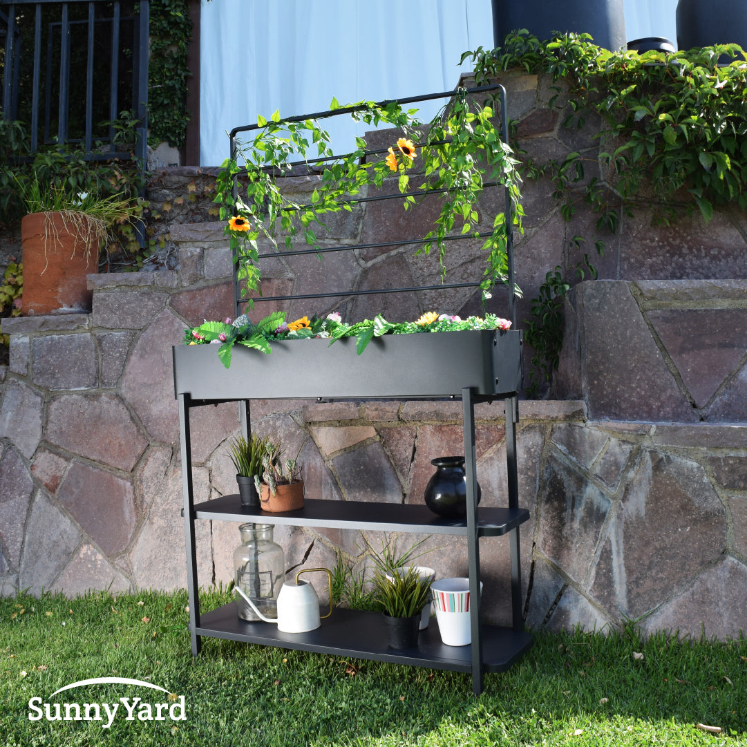 Jardinera de Metal Multifuncional SunnyYard 1 un