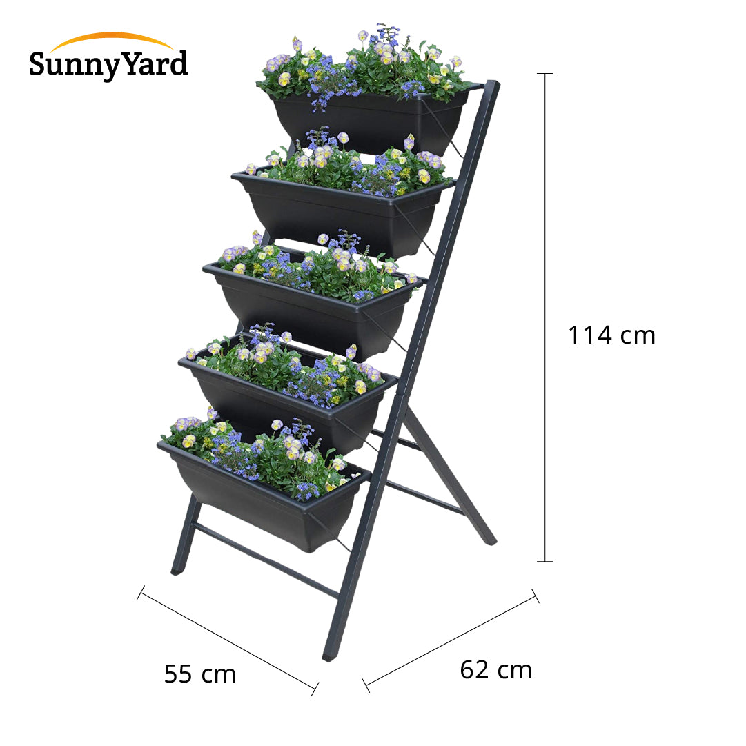 Jardinera con Maceteros Verticales SunnyYard 1 un