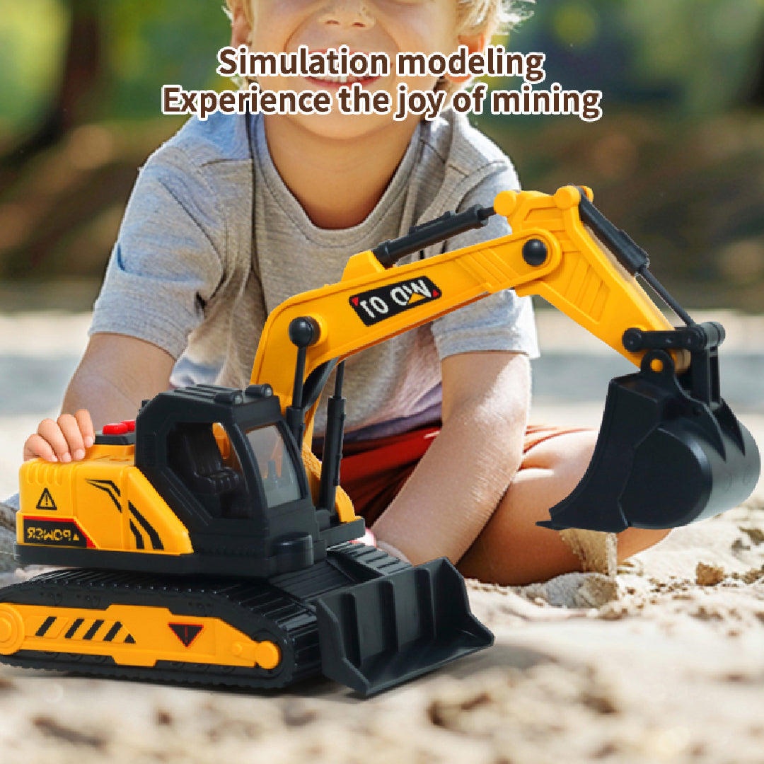 Retroexcavadora de Juguete con Luces y Sonido 1 un