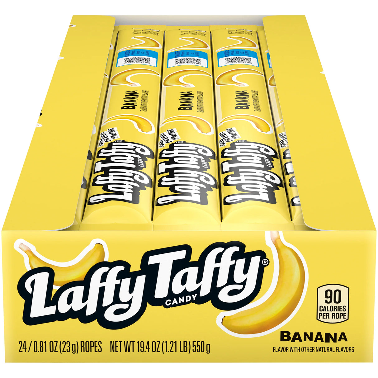 Masticable Rope Plátano Laffy Taffy 24 x 22,9 g