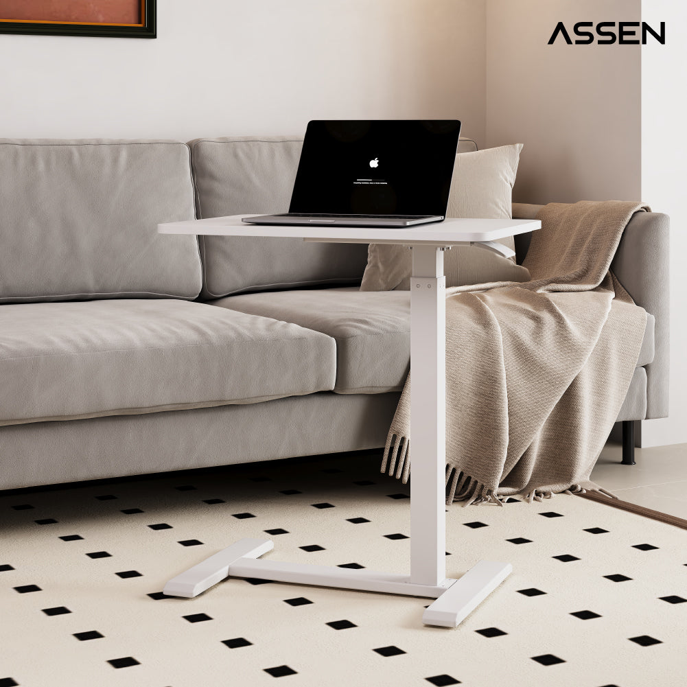 Mesa Lateral de Altura Regulable White Assen 1 un