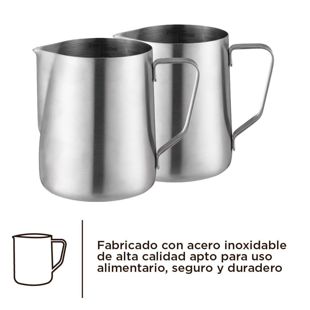 Jarra Espumadora Leche 355 ml Home Logics 1 un