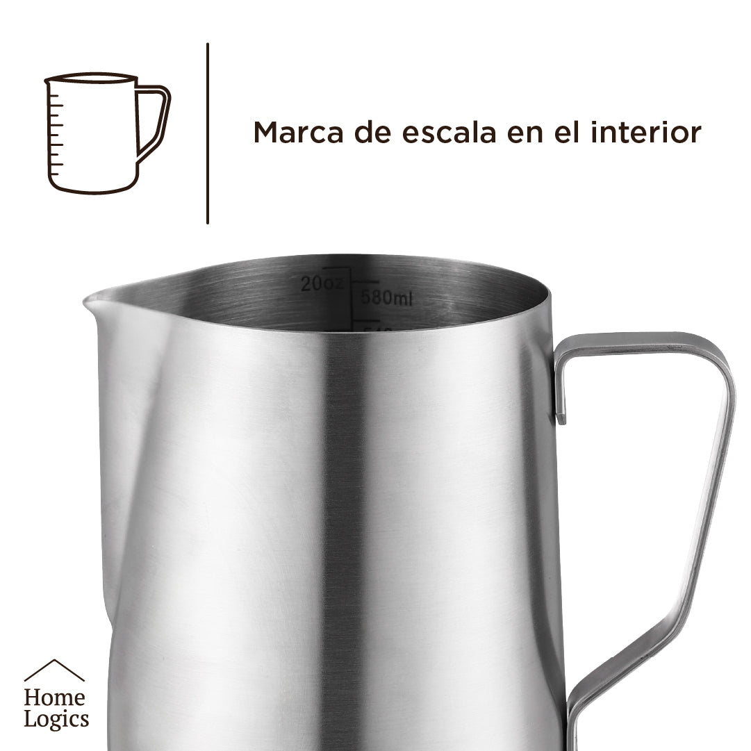 Jarra Espumadora Leche 355 ml Home Logics 1 un
