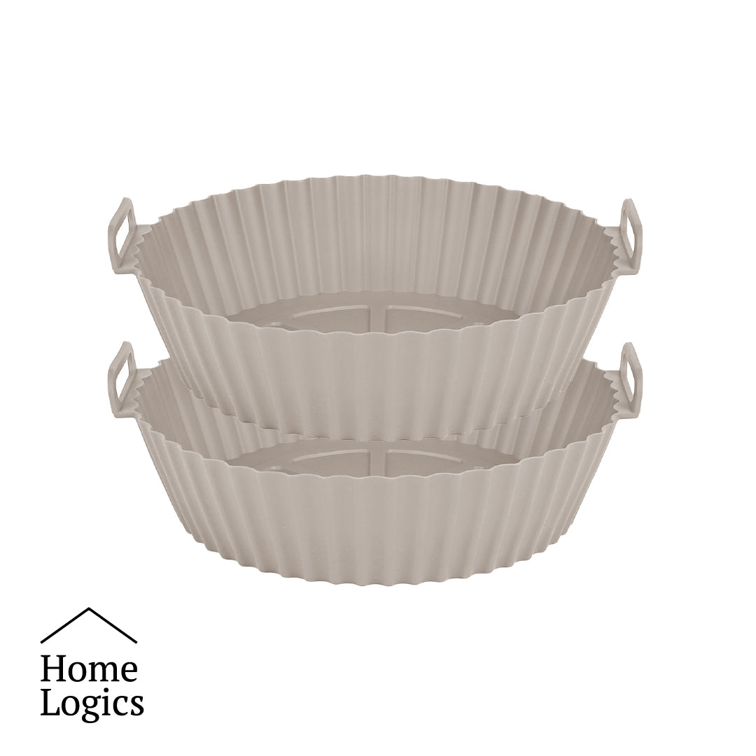 Set 2 Moldes Silicona Air Fryer 21 cm Home Logics