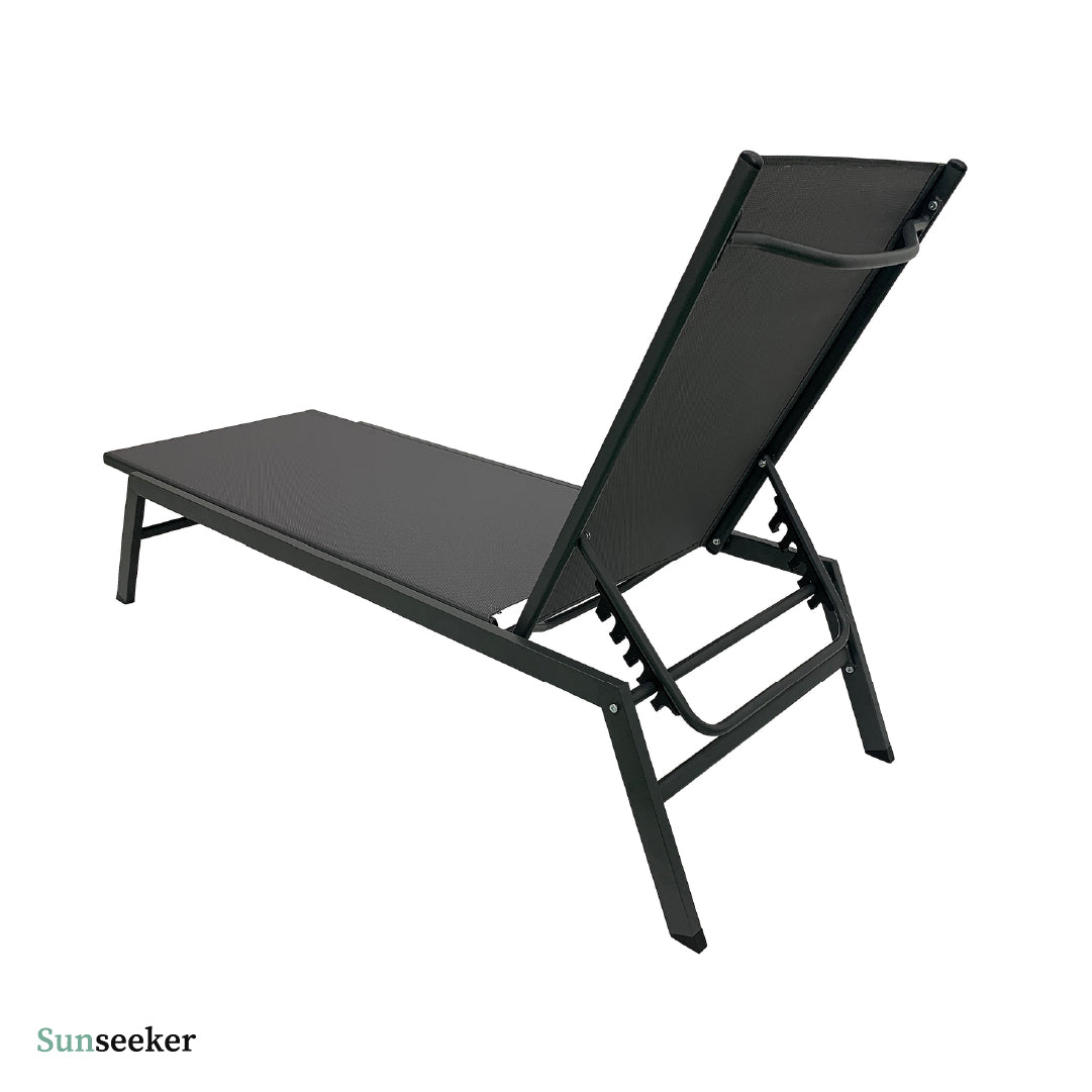 Reposera Acero Exterior 190 x 59 x 32 cm Cool Gray Sunseeker 1 un