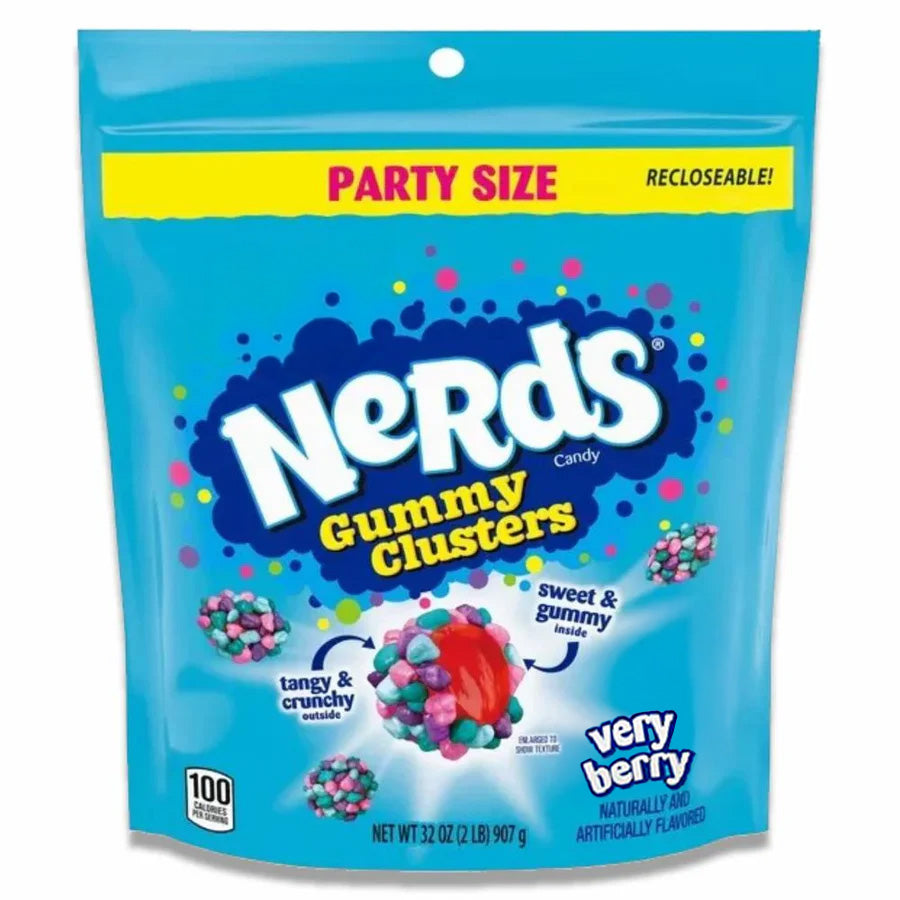 Caramelos Gummy Clusters Very Berry Nerds 907 g