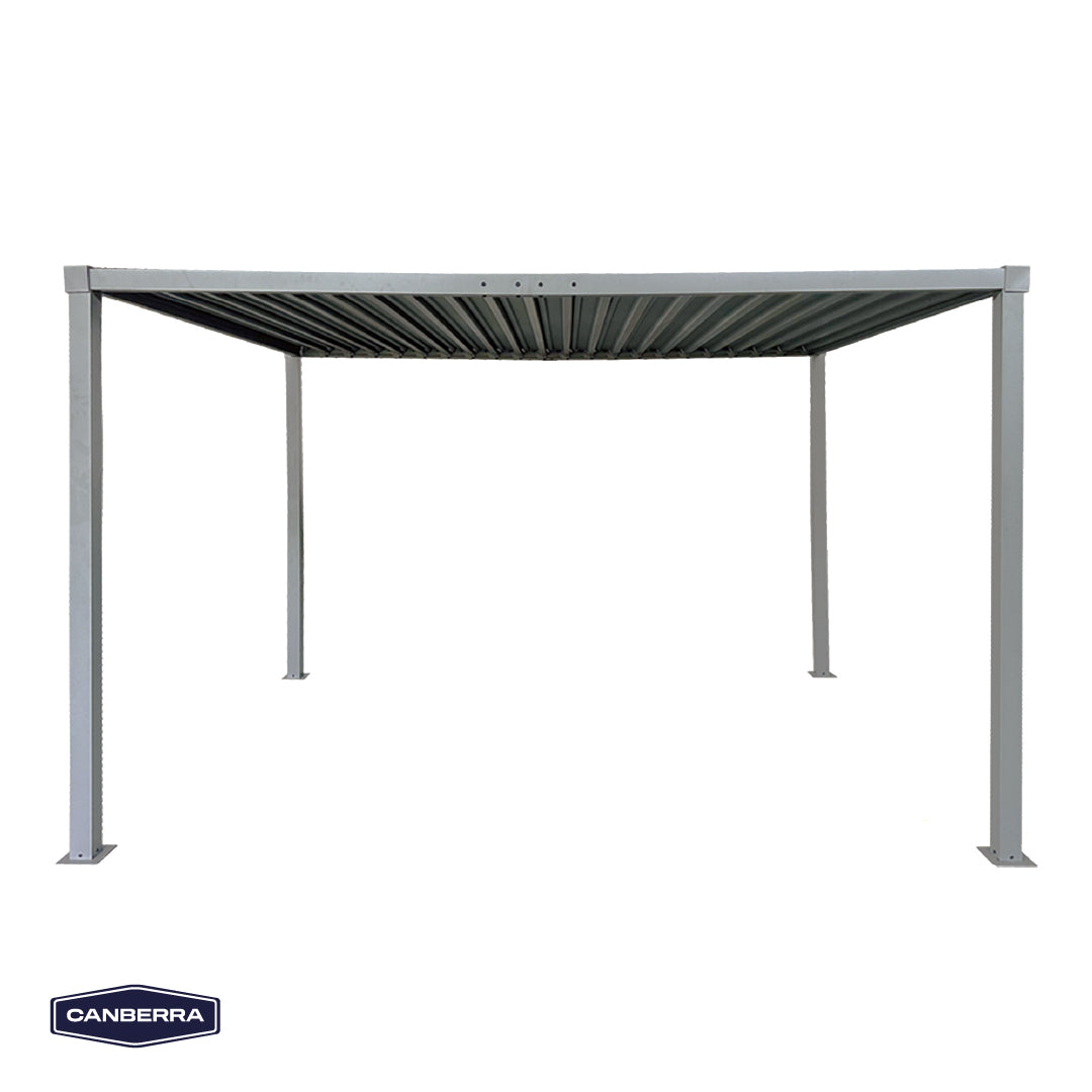 Pérgola Bioclimática 3 x 4 m Acero Techo Ajustable Solara Canberra 1 un