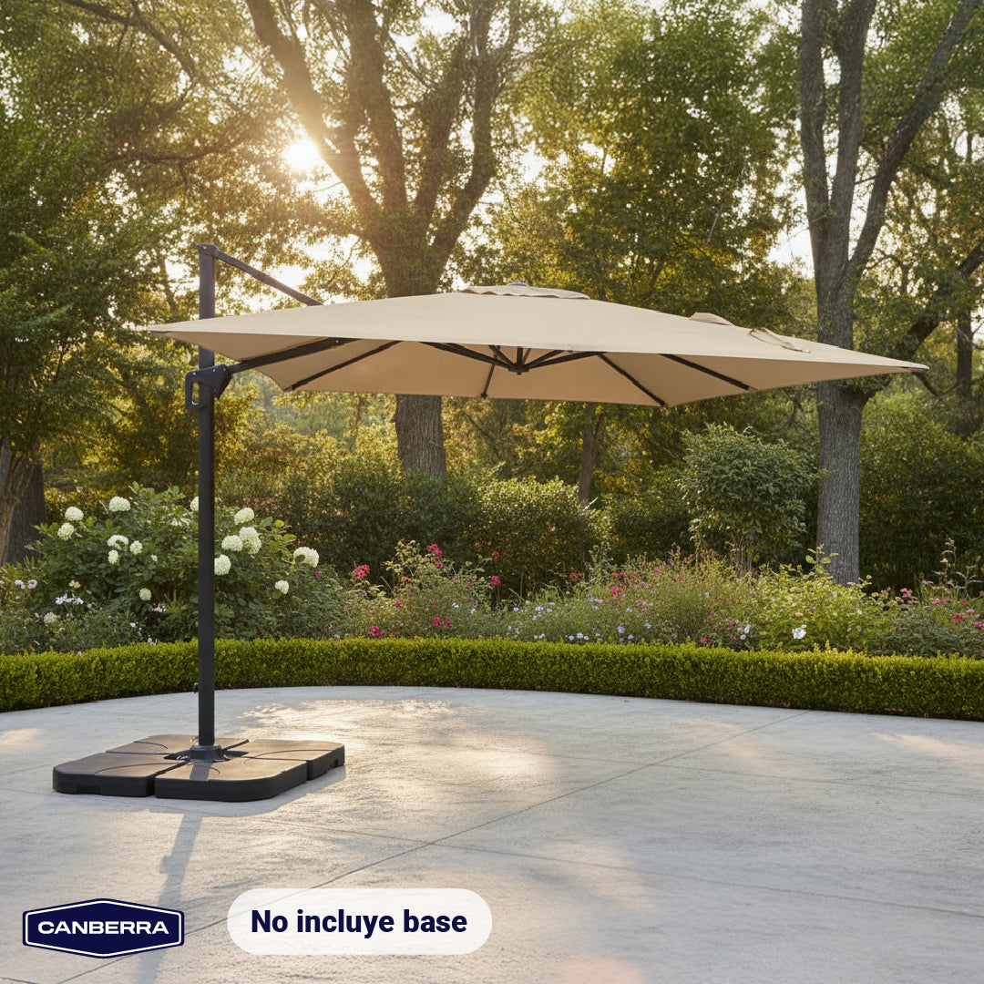 Quitasol de Terraza Cuadrado Santorini 3m Canberra 1 un