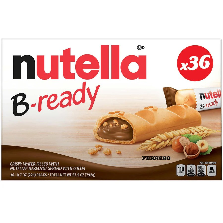 Obleas B-Ready Nutella 36 x 22 g