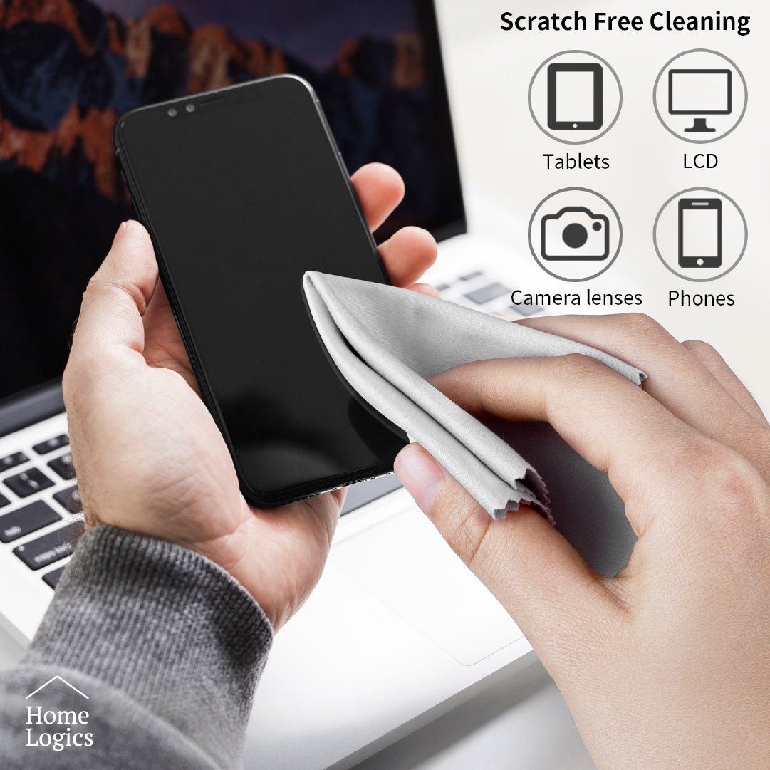 Set de 6 Paños Microfibra Limpieza Lentes Home Logics